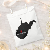 Einfaches elegantes Staat von West Virginia Hochze Geschenktütchen (Ausgeschnitten)