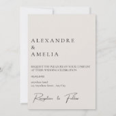 Einfaches elegantes Text und Foto | SAVE THE DATE (Rückseite)
