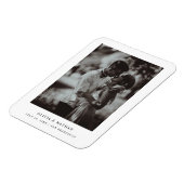 Einfaches elegantes Text und Foto | SAVE THE DATE Magnet (Linke Seite)