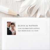 Einfaches elegantes Text und Foto | Schwarz und We (Insitu)