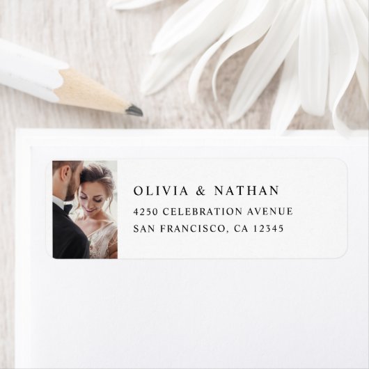 Einfaches elegantes Text und Foto | Schwarz und We (Insitu)