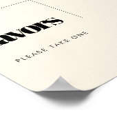 Einfaches, elegantes und elegantes Gastgeschenke H Poster (Ecke)