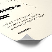 Einfaches, elegantes und elegantes Momosa-Bar Poster (Ecke)