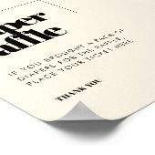 Einfaches elegantes und elegantes Windeln-Raffelze Poster (Ecke)