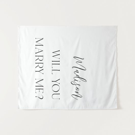 Einfaches elegantes Vorschlagskonzept Wandteppich (Vorderseite (Horizontal))