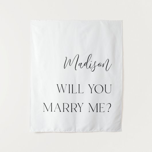 Einfaches elegantes Vorschlagskonzept Wandteppich (Vorderseite)