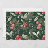 Einfaches elegantes Weihnachts-FOTO Feiertagskarte (Rückseite)