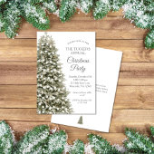 Einfaches elegantes Weihnachtsbaum Weihnachts-Part Einladung
