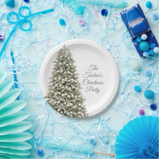 Einfaches elegantes Weihnachtsbaum Weihnachts-Part Pappteller (Party)