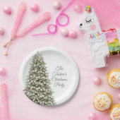 Einfaches elegantes Weihnachtsbaum Weihnachts-Part Pappteller (Party)