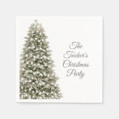 Einfaches elegantes Weihnachtsbaum Weihnachts-Part Serviette (Vorderseite)