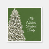 Einfaches elegantes Weihnachtsbaum Weihnachts-Part Serviette (Vorderseite)