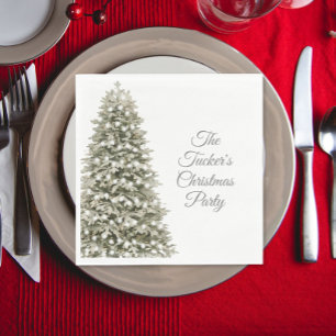 Einfaches elegantes Weihnachtsbaum Weihnachts-Part Serviette