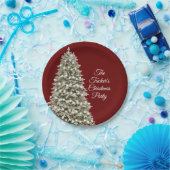 Einfaches elegantes Weihnachtsbaum Weihnachtsbaum Pappteller (Party)