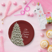 Einfaches elegantes Weihnachtsbaum Weihnachtsbaum Pappteller (Party)