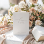 Einfaches, elegantes weißes Foto, das seine Stimme Karte