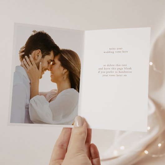 Einfaches, elegantes weißes Foto, das seine Stimme Karte