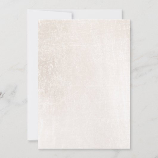 Einfaches elegantes weißes Marmor Einladung (Rückseite)