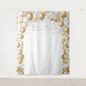 Einfaches elegantes White-Balloon-Tapestry Wandteppich (Vorderseite)