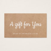 Einfaches elegantes White Printed Kraft Beauty Sal (Vorderseite)