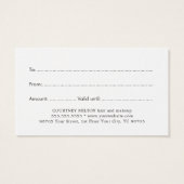 Einfaches elegantes White Printed Kraft Beauty Sal (Rückseite)