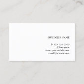 Einfaches elegantes White Rose Heart Coupon (Rückseite)