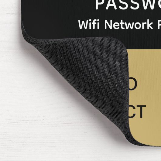 Einfaches elegantes WLAN QR-Netzwerkkennwort Mousepad (Ecke)