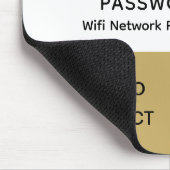 Einfaches elegantes WLAN QR-Netzwerkkennwort Mousepad (Ecke)