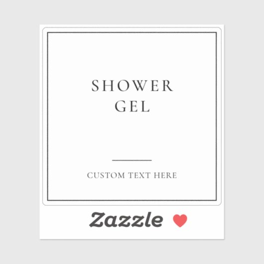 Einfaches elegantes Zuhause-Label für die Badezimm Aufkleber (Blatt)