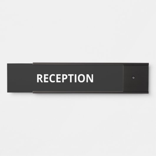 Einfaches EMPFANG Türschild (Vorderseite )