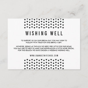 EINFACHES ENCLOSURE Modernes Dreiecksmuster Schwar Begleitkarte