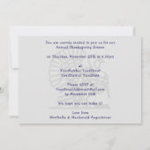 Einfaches ERNTEDANK-DINNER Einladung (Rückseite)