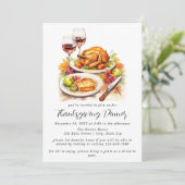 Einfaches Erntedank Einladung (Stehend Vorderseite)