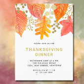 Einfaches Erntedank Einladungspostkarte