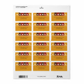 Einfaches Erntedank Icons Adressenlabel Adressaufkleber (Vorne)