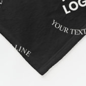 Einfaches Ersetzen von Logos und bearbeitbarem Tex Fleecedecke (Ecke)