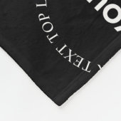 Einfaches Ersetzen von Logos und bearbeitbarem Tex Fleecedecke (Ecke)