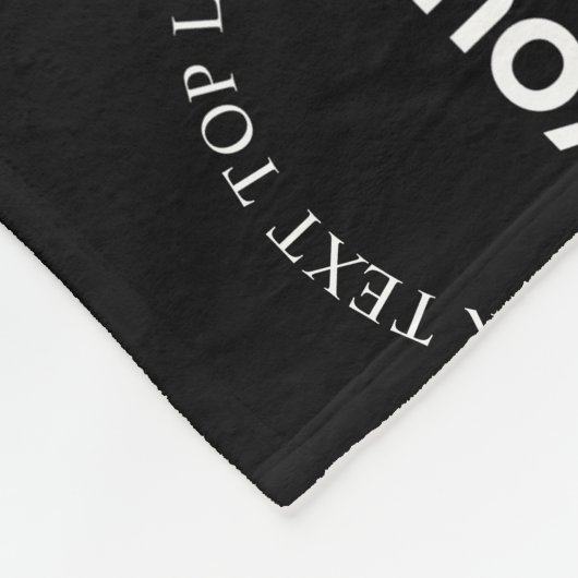 Einfaches Ersetzen von Logos und bearbeitbarem Tex Fleecedecke (Ecke)