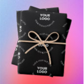 Einfaches Ersetzen von Logos und bearbeitbarem Tex Geschenkpapier Set