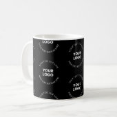 Einfaches Ersetzen von Logos und bearbeitbarem Tex Kaffeetasse (Vorderseite Links)