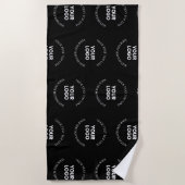 Einfaches Ersetzen von Logos und bearbeitbarem Tex Strandtuch (Vorderseite)