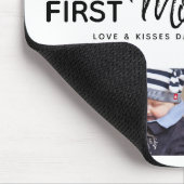 Einfaches erstes Muttertags-Fotocollagen-Andenken Mousepad (Ecke)