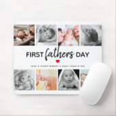 Einfaches erstes Vatertags-Bildercollage | Papa Mousepad (Mit Mouse)