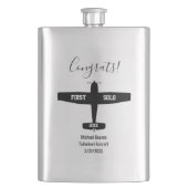 Einfaches Erstflugzeug, Personalisierte Luftfahrt Flachmann (Vorderseite)