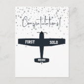 Einfaches Erstflugzeug, Personalisierte Luftfahrt Postkarte (Vorderseite)