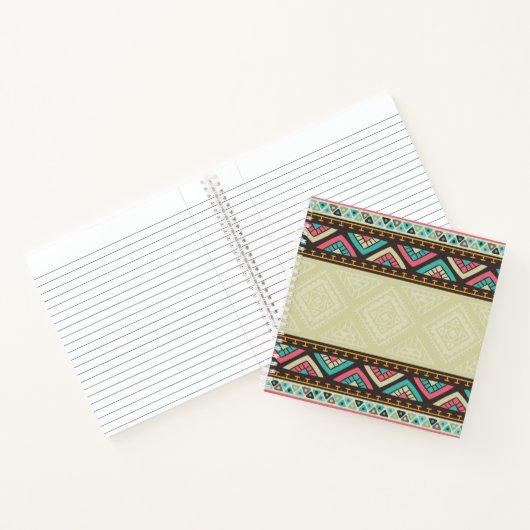 Einfaches Ethnic Tribal Tiki Muster | Notebook Notizblock (Innenseite)