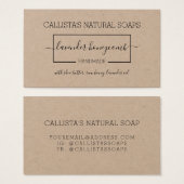 Einfaches Etikett für Black Kraft-Seifenverpackung (Vorne & Hinten)