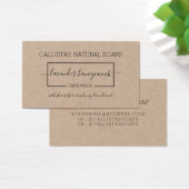 Einfaches Etikett für Black Kraft-Seifenverpackung (Schreibtisch)