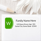 Einfaches Etikett für die Rückgabeadresse eines be (Insitu)