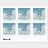 Einfaches Etikett — VOLL verwendbare Aufkleberetik Quadratischer Aufkleber (Blatt)